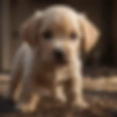 Veterinary consultation for a puppy