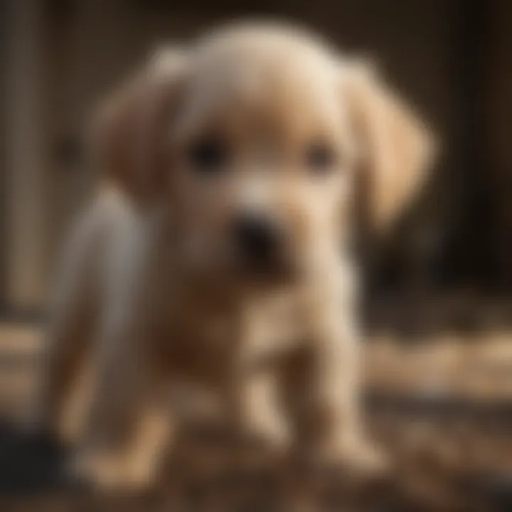 Veterinary consultation for a puppy