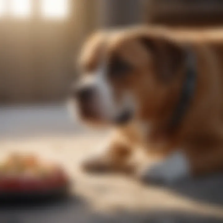 Illustration showing safety tips for choking pets