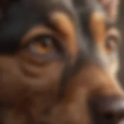 Close-up of a pet showing signs of discomfort