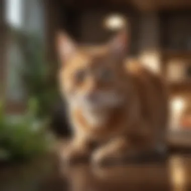 Creating a Safe Environment for Feline Health A serene home environment for cats, showcasing environmental factors.