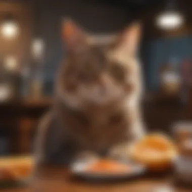 The Role of Nutrition in Preventing UTIs Nutritional cat food on a table, emphasizing dietary choices.