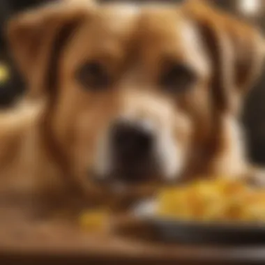Dietary Triggers of Yellow Diarrhea Visual representation of common dietary triggers for yellow diarrhea in dogs