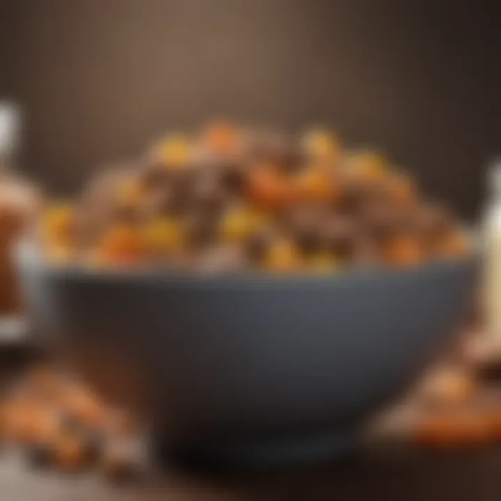 Healthy dog food options displayed in a bowl