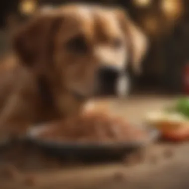 Dietary Influences on Canine Gastrointestinal Health A selection of dog food highlighting dietary influences on canine health.