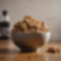 A bowl filled with bland food suitable for dogs with diarrhea