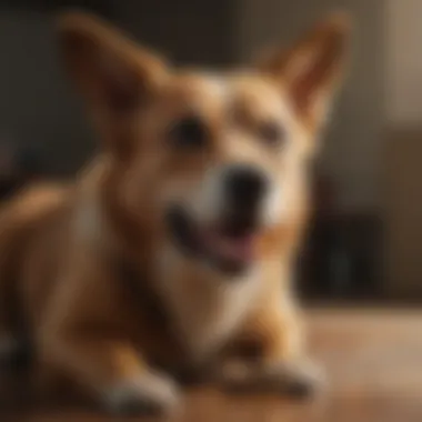 Demonstration of techniques for dislodging an object from a dog's throat.