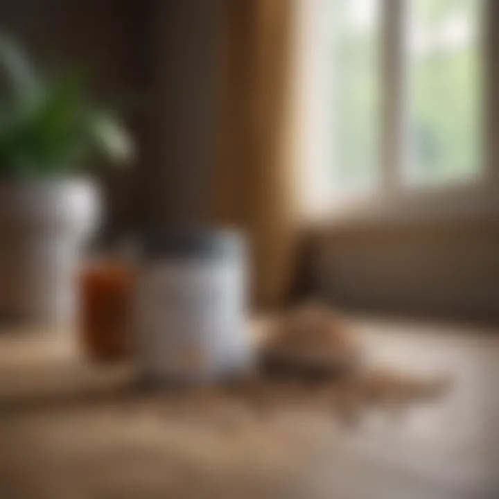 Natural supplements displayed alongside a bowl of dog food